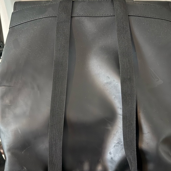 Rains Black Messenger Backpack